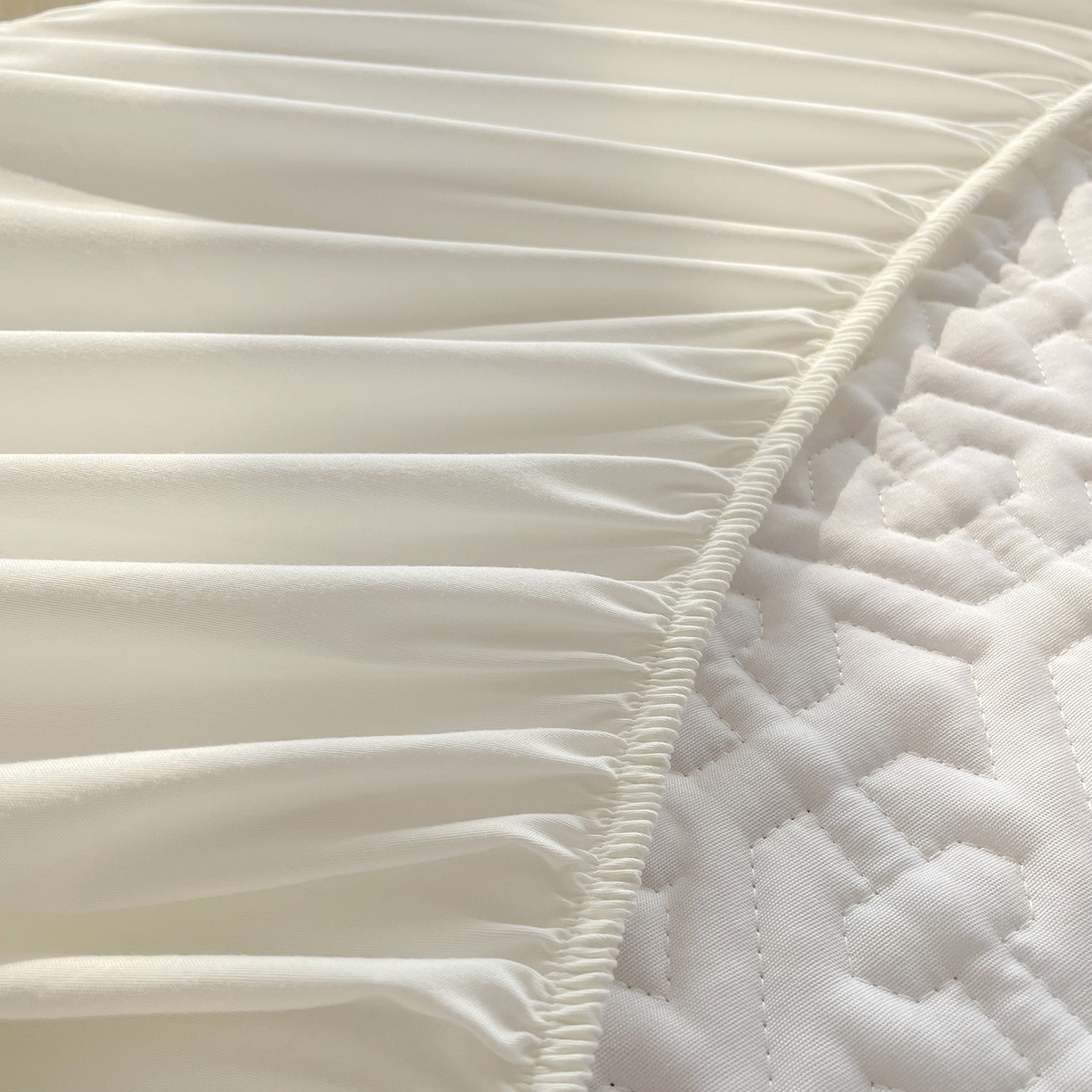 91家纺网 家纺一手货源 找家纺 忘忧草 2026新款13372全棉夹棉款床笠式床裙 6贝贝熊