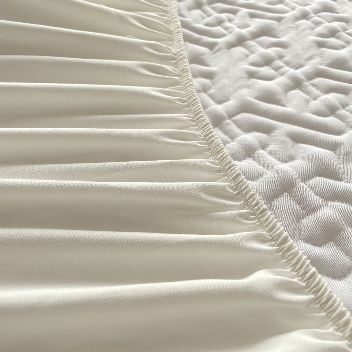 91家纺网 家纺一手货源 找家纺 忘忧草 2026新款13372全棉夹棉款床笠式床裙 10温迪