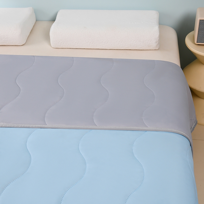 91家纺网 家纺一手货源 找家纺 预言家纺 2026新款深睡双感双重凉感丝夏凉被被子被芯 海洋天蓝