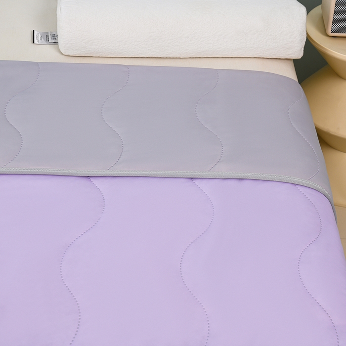 91家纺网 家纺一手货源 找家纺 预言家纺 2026新款深睡双感双重凉感丝夏凉被被子被芯 海洋浅紫