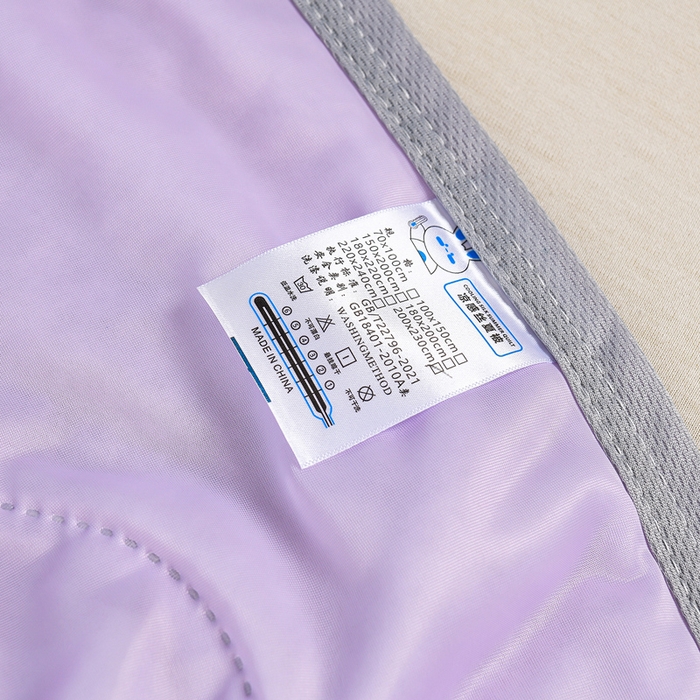 91家纺网 家纺一手货源 找家纺 预言家纺 2026新款深睡双感双重凉感丝夏凉被被子被芯 海洋浅紫