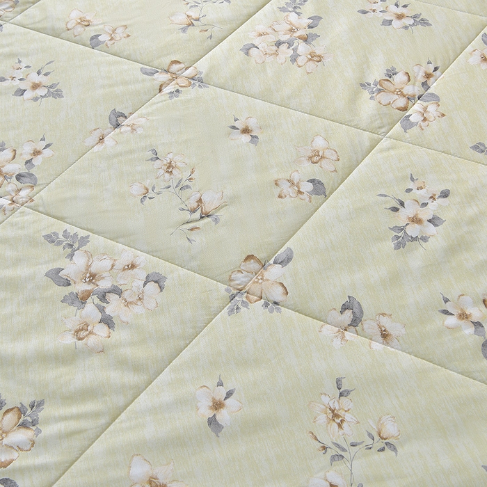 91家纺网 家纺一手货源 找家纺 预言家纺 2026新款云朵棉印花夏被空调被被子被芯夏凉被 春满园