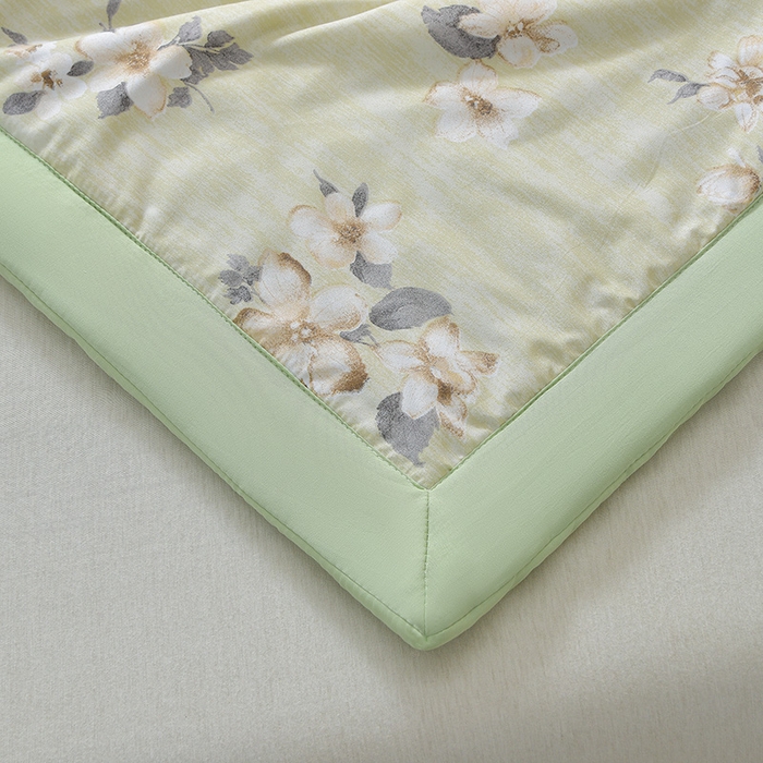 91家纺网 家纺一手货源 找家纺 预言家纺 2026新款云朵棉印花夏被空调被被子被芯夏凉被 春满园