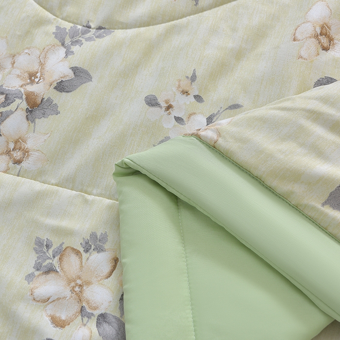 91家纺网 家纺一手货源 找家纺 预言家纺 2026新款云朵棉印花夏被空调被被子被芯夏凉被 春满园