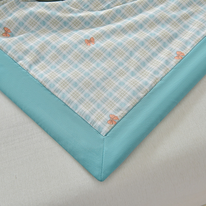 91家纺网 家纺一手货源 找家纺 预言家纺 2026新款云朵棉印花夏被空调被被子被芯夏凉被 蝶语