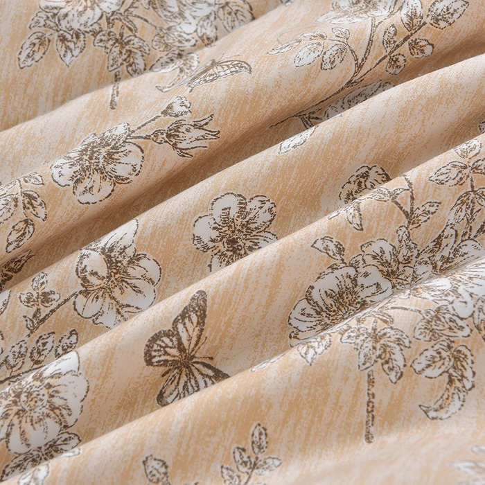 91家纺网 家纺一手货源 找家纺 预言家纺 2026新款云朵棉印花夏被空调被被子被芯夏凉被 花期-橙