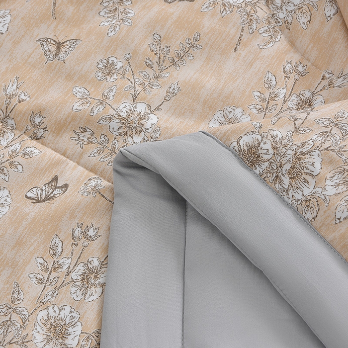 91家纺网 家纺一手货源 找家纺 预言家纺 2026新款云朵棉印花夏被空调被被子被芯夏凉被 花期-橙