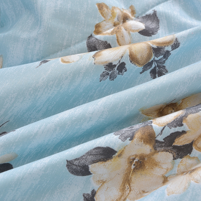 91家纺网 家纺一手货源 找家纺 预言家纺 2026新款云朵棉印花夏被空调被被子被芯夏凉被 花期-蓝