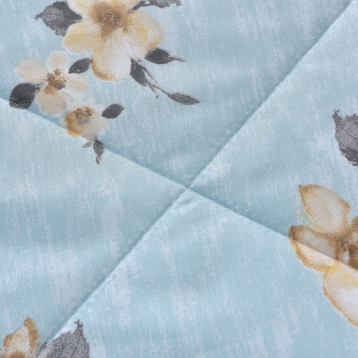 91家纺网 家纺一手货源 找家纺 预言家纺 2026新款云朵棉印花夏被空调被被子被芯夏凉被 花期-蓝