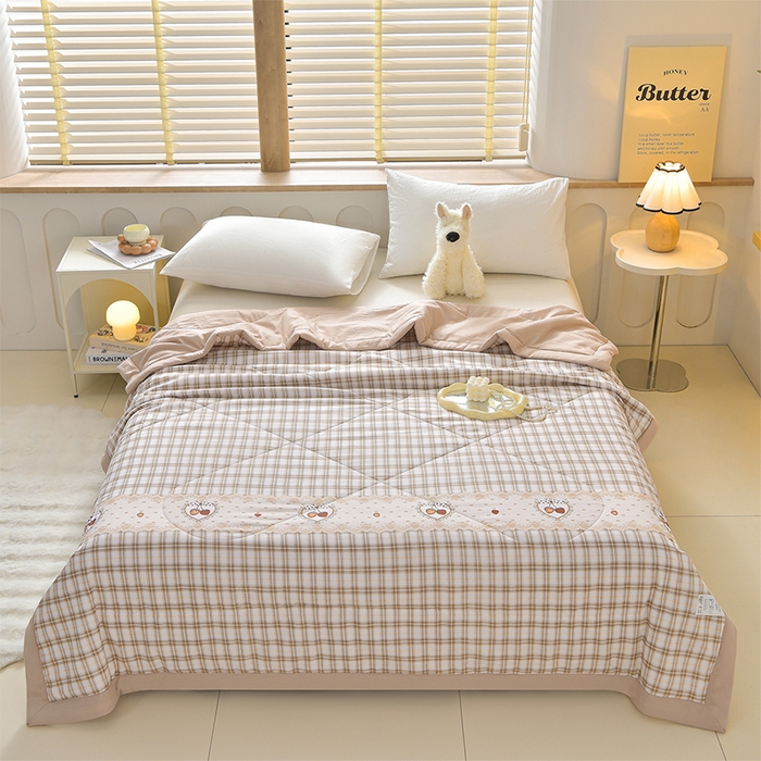 91家纺网 家纺一手货源 找家纺 预言家纺 2026新款云朵棉印花夏被空调被被子被芯夏凉被 格调