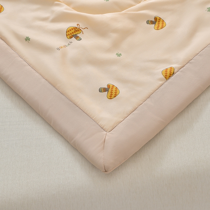 91家纺网 家纺一手货源 找家纺 预言家纺 2026新款云朵棉印花夏被空调被被子被芯夏凉被 小蘑菇