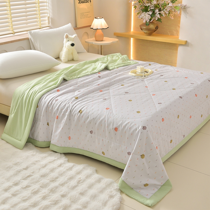 91家纺网 家纺一手货源 找家纺 预言家纺 2026新款云朵棉印花夏被空调被被子被芯夏凉被 小南瓜