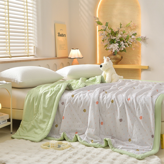 91家纺网 家纺一手货源 找家纺 预言家纺 2026新款云朵棉印花夏被空调被被子被芯夏凉被 小南瓜