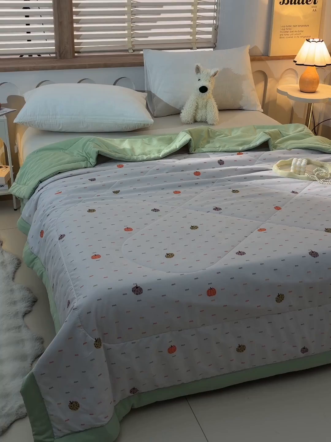 91家纺网 家纺一手货源 找家纺 预言家纺 2026新款云朵棉印花夏被空调被被子被芯夏凉被 小南瓜