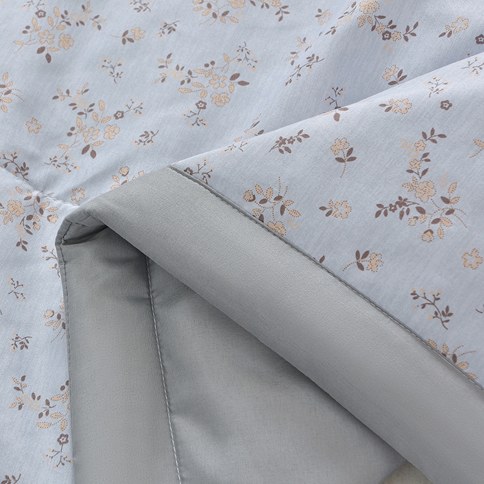 91家纺网 家纺一手货源 找家纺 预言家纺 2026新款云朵棉印花夏被空调被被子被芯夏凉被 蜜语-灰