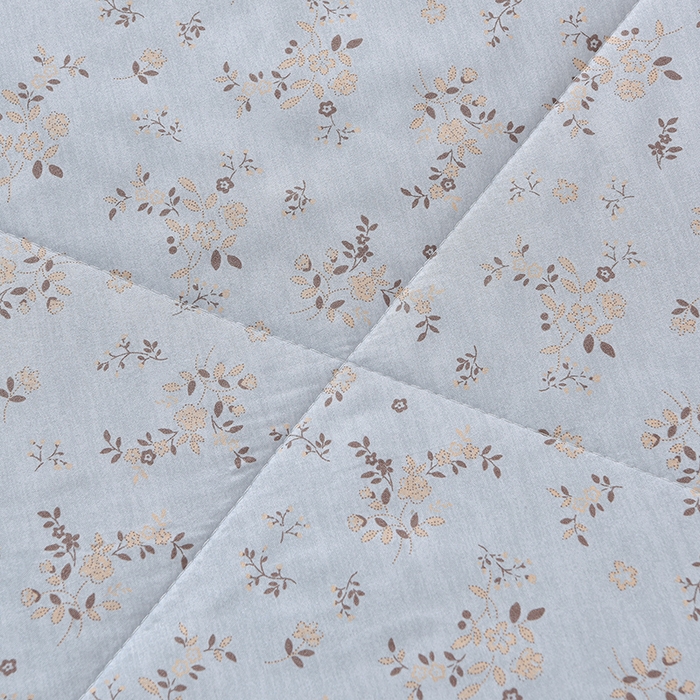 91家纺网 家纺一手货源 找家纺 预言家纺 2026新款云朵棉印花夏被空调被被子被芯夏凉被 蜜语-灰