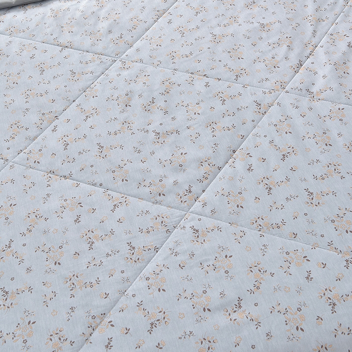 91家纺网 家纺一手货源 找家纺 预言家纺 2026新款云朵棉印花夏被空调被被子被芯夏凉被 蜜语-灰