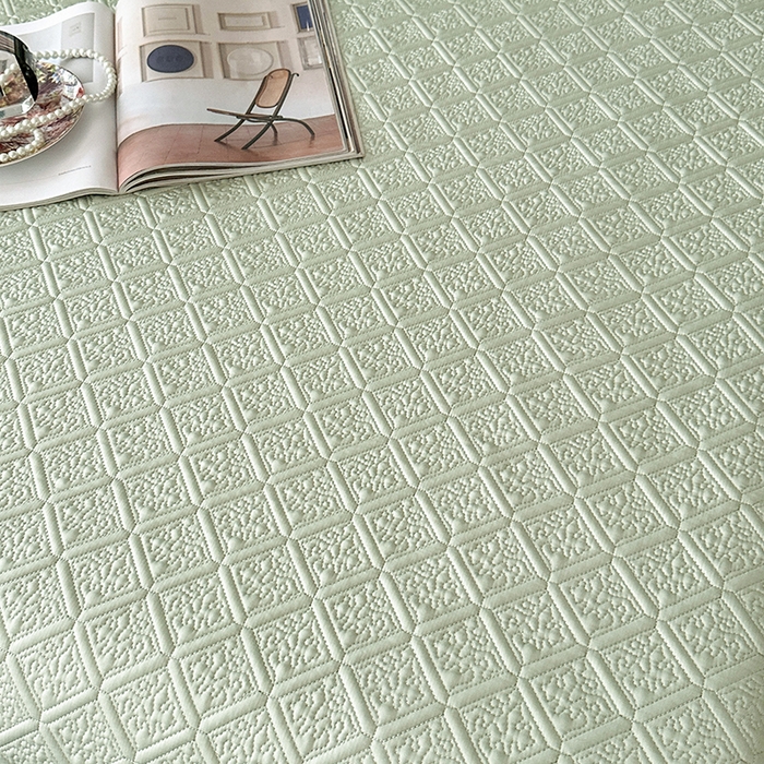 91家纺网 家纺一手货源 找家纺 欧夏家纺 2026新款欧式夏季凉感莱赛尔天丝床盖三件套夹棉床盖床褥直播供货 牛油果绿