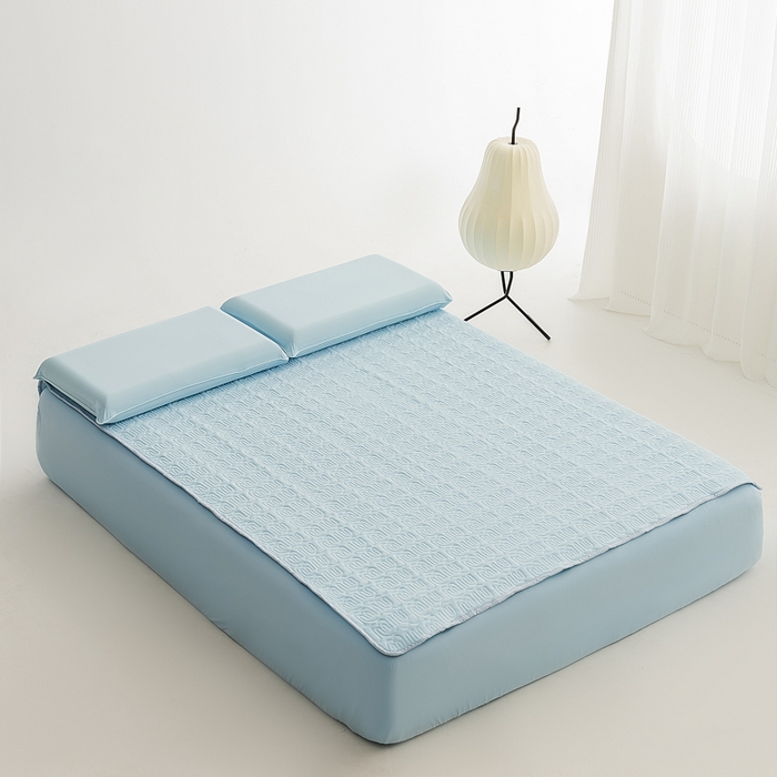 91家纺网 家纺一手货源 找家纺 （总）恩和家纺 2026新款锦氨凉感丝夹棉床护垫