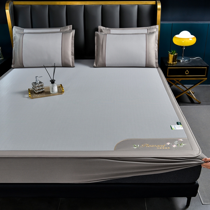 （总）小牛席业 2026新款艾草清香冰丝席（床笠款）凉席藤席冰藤席冰丝席竹席草席空调席乳胶席豆豆席