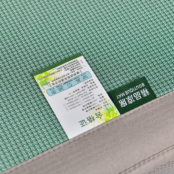 91家纺网 家纺一手货源 找家纺 小牛席业 2026新款艾草清香冰丝席（床笠款）凉席藤席冰藤席冰丝席竹席草席空调席乳胶席豆豆席 艾草清香冰丝席（床笠款）-绿色