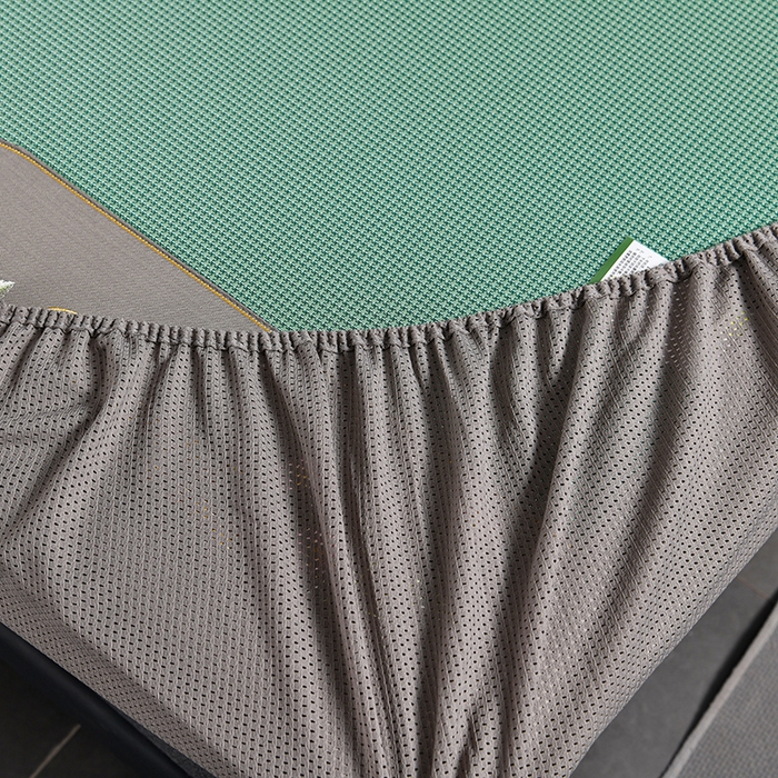 91家纺网 家纺一手货源 找家纺 小牛席业 2026新款艾草清香冰丝席（床笠款）凉席藤席冰藤席冰丝席竹席草席空调席乳胶席豆豆席 艾草清香冰丝席（床笠款）-绿色