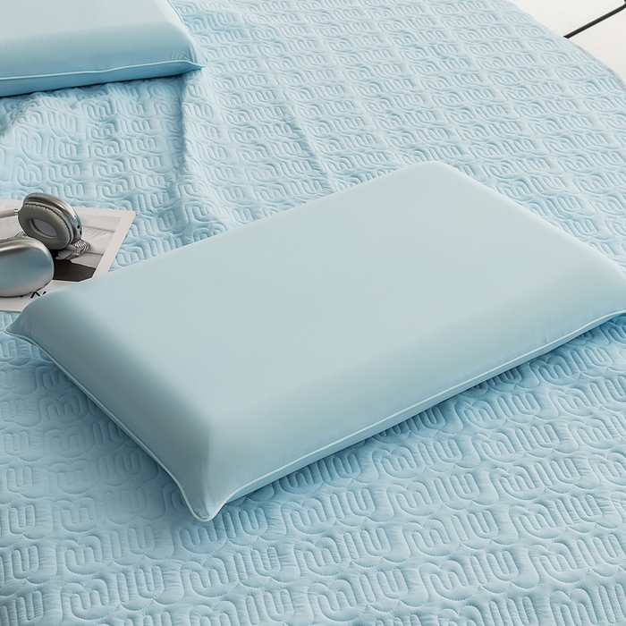 91家纺网 家纺一手货源 找家纺 恩和家纺 2026新款锦氨凉感丝夹棉床护垫 冰美式凉感垫 水花兰