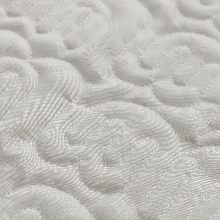 91家纺网 家纺一手货源 找家纺 恩和家纺 2026新款锦氨凉感丝夹棉床护垫 冰美式凉感垫 水花兰