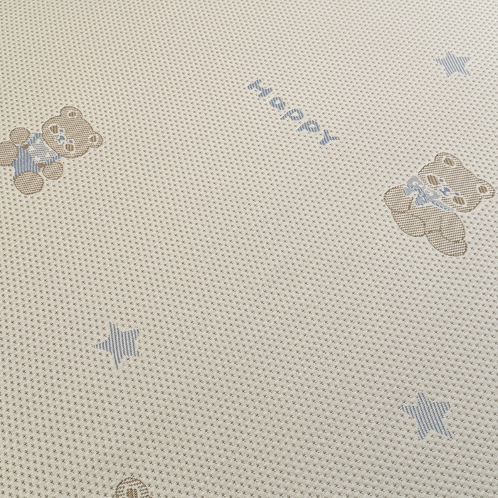 91家纺网 家纺一手货源 找家纺 凯罗 2026新款卡通实拍小红书爆款凉豆豆绣花凉席床笠可水洗床笠席子 布丁萌萌熊