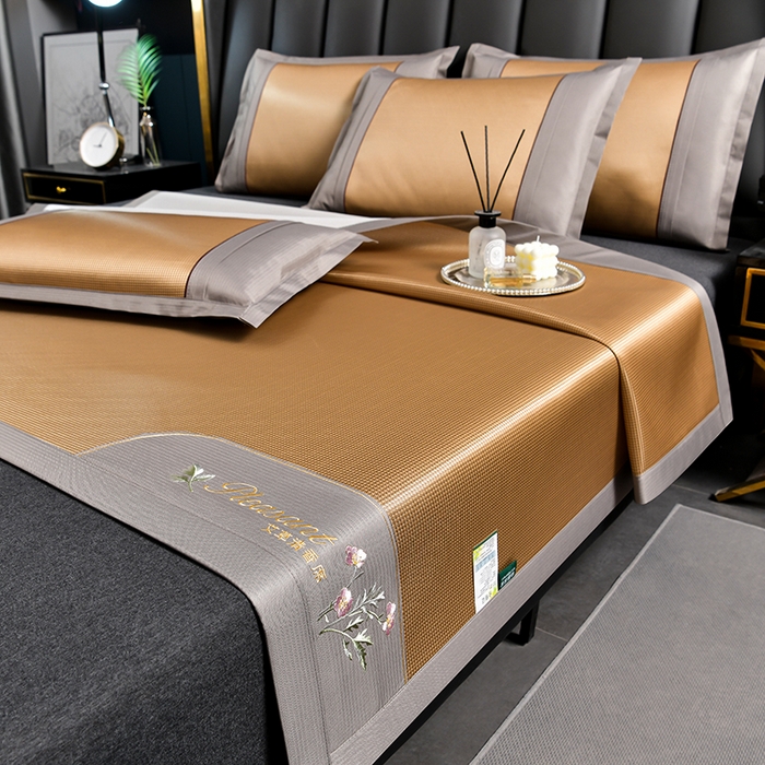 91家纺网 家纺一手货源 找家纺 （总）小牛席业 2026新款艾草清香冰丝席系列凉席藤席冰藤席冰丝席竹席草席空调席乳胶席豆豆席