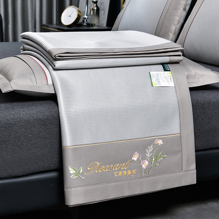 91家纺网 家纺一手货源 找家纺 （总）小牛席业 2026新款艾草清香冰丝席系列凉席藤席冰藤席冰丝席竹席草席空调席乳胶席豆豆席