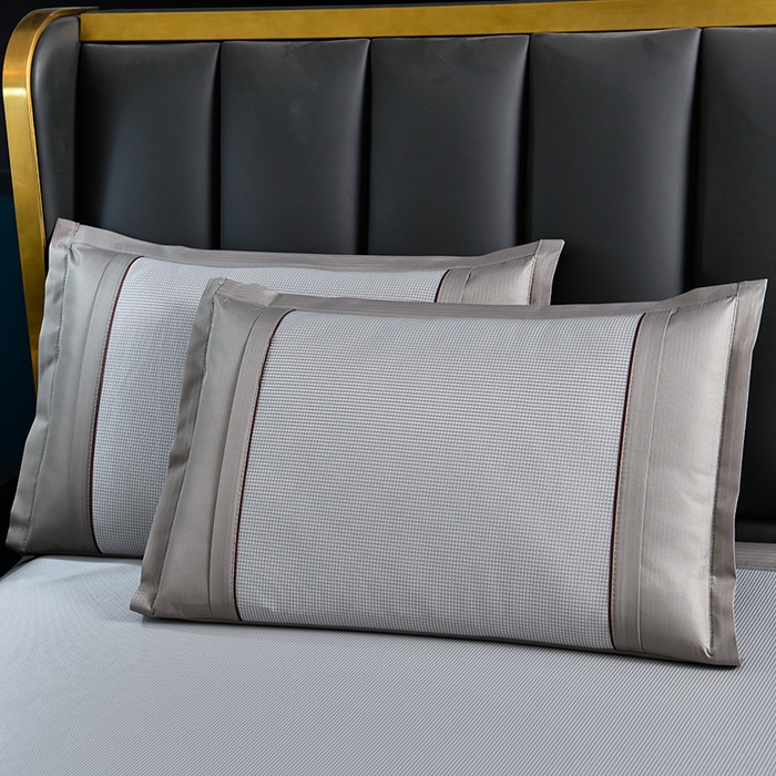 91家纺网 家纺一手货源 找家纺 小牛席业 2026新款艾草清香冰丝席系列凉席藤席冰藤席冰丝席竹席草席空调席乳胶席豆豆席 艾草清香冰丝席-灰色