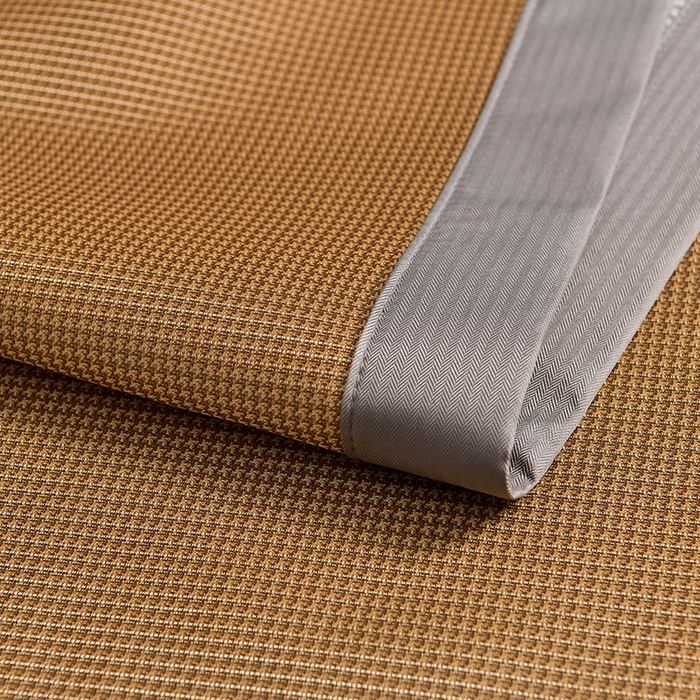 91家纺网 家纺一手货源 找家纺 小牛席业 2026新款艾草清香冰丝席系列凉席藤席冰藤席冰丝席竹席草席空调席乳胶席豆豆席 艾草清香冰丝席-咖色