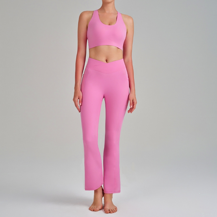 91家纺网 家纺一手货源 找家纺 （总）沐珩家纺 2026新款跨境运动内衣吊带裸感瑜伽服户外健身速干瑜伽裤瑜伽服套装女