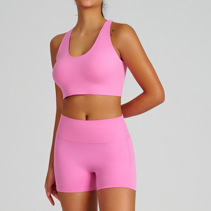 91家纺网 家纺一手货源 找家纺 （总）沐珩家纺 2026新款跨境运动内衣吊带裸感瑜伽服户外健身速干瑜伽裤瑜伽服套装女