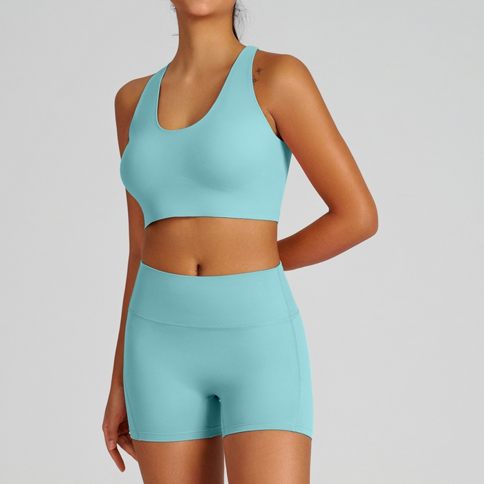 91家纺网 家纺一手货源 找家纺 （总）沐珩家纺 2026新款跨境运动内衣吊带裸感瑜伽服户外健身速干瑜伽裤瑜伽服套装女