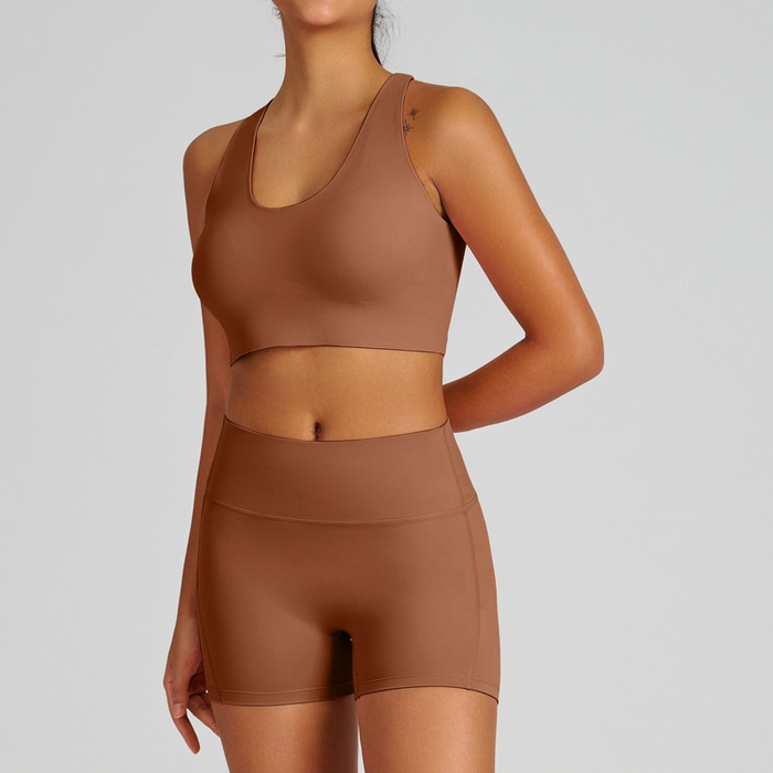 91家纺网 家纺一手货源 找家纺 （总）沐珩家纺 2026新款跨境运动内衣吊带裸感瑜伽服户外健身速干瑜伽裤瑜伽服套装女