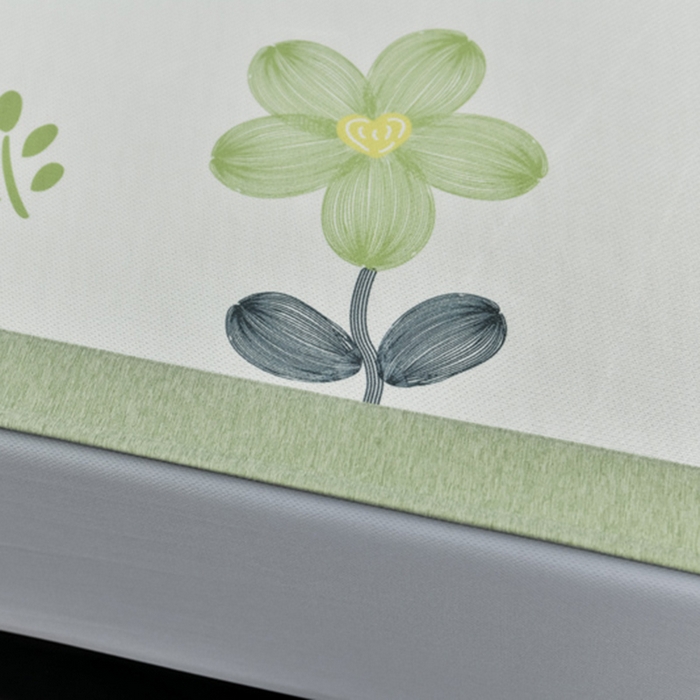 91家纺网 家纺一手货源 找家纺 小牛席业 2025新款加厚款-碳光凉感冰丝席系列（床笠款）凉席藤席冰藤席冰丝席竹席空调席草席乳胶席凉感豆豆席三 熊猫胖达（床笠款）