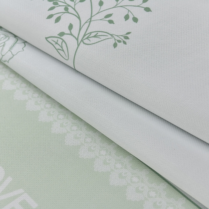 91家纺网 家纺一手货源 找家纺 小牛席业 2025新款加厚款-碳光凉感冰丝席系列（床笠款）凉席藤席冰藤席冰丝席竹席空调席草席乳胶席凉感豆豆席三 清新叶语-绿（床笠款）