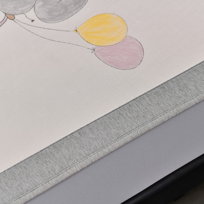 91家纺网 家纺一手货源 找家纺 小牛席业 2025新款加厚款-碳光凉感冰丝席系列（床笠款）凉席藤席冰藤席冰丝席竹席空调席草席乳胶席凉感豆豆席三 椰树与大象（床笠款）