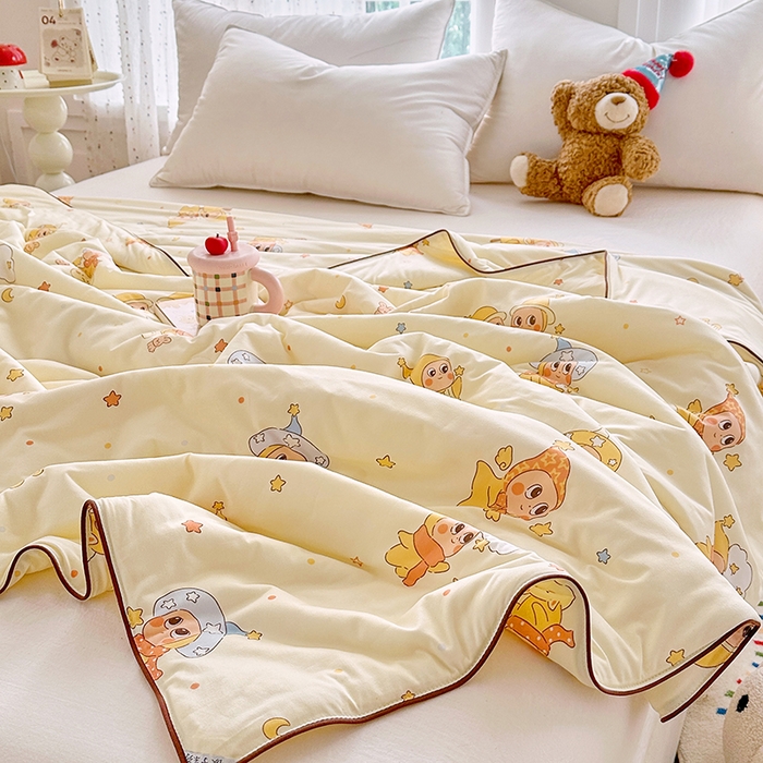 91家纺网 家纺一手货源 找家纺 （总）优迈 2026新款A类针织棉嘟嘟被夏被春秋被空调被儿童学生被子被芯