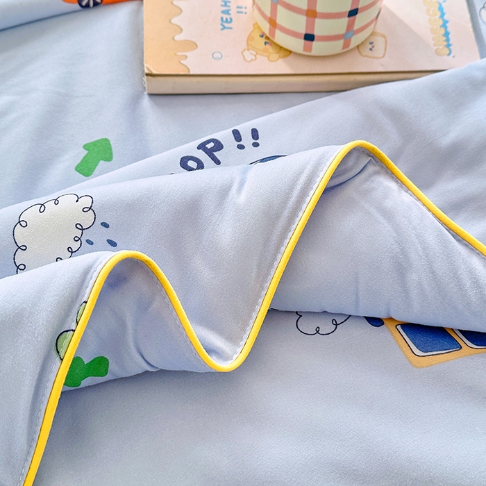 91家纺网 家纺一手货源 找家纺 优迈 2026新款A类针织棉嘟嘟被夏被春秋被空调被儿童学生被子被芯 小汽车