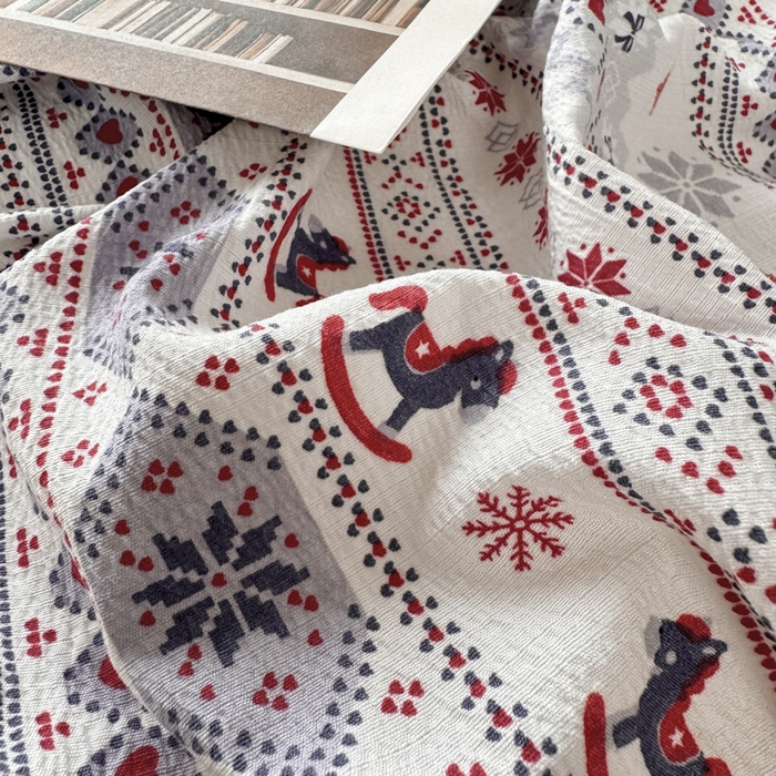 91家纺网 家纺一手货源 找家纺 （总）雅阁尔家纺 2026新款复古美拉德风泡芙棉双层纱床单床笠款水洗棉四件套学生宿舍三件套单被套