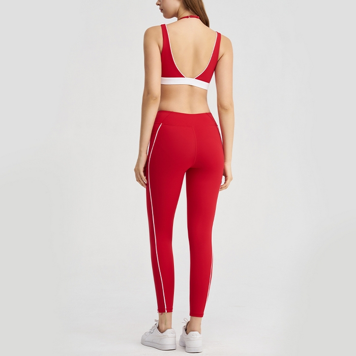 91家纺网 家纺一手货源 找家纺 （总）沐珩家纺 2026新款撞色文胸上衣长袖短袖长裤短裤短裙百褶裙拉链外套瑜伽服六件套装