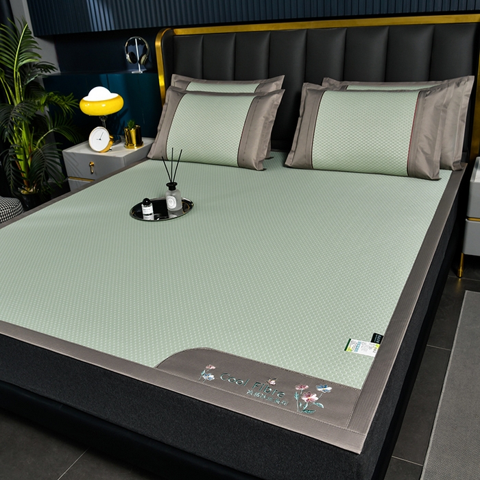 91家纺网 家纺一手货源 找家纺 （总）小牛席业 【正宗凉感】2023新款小冰块-凉感冰丝席凉席藤席竹席乳胶席