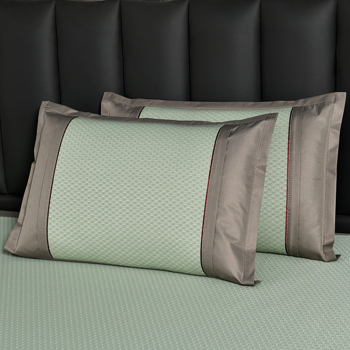 91家纺网 家纺一手货源 找家纺 小牛席业 【正宗凉感】2023新款小冰块-凉感冰丝席凉席藤席竹席乳胶席 小冰块-凉感冰丝席（绿色）