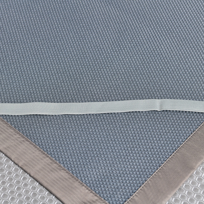 91家纺网 家纺一手货源 找家纺 小牛席业 【正宗凉感】2023新款小冰块-凉感冰丝席凉席藤席竹席乳胶席 小冰块-凉感冰丝席（灰色）