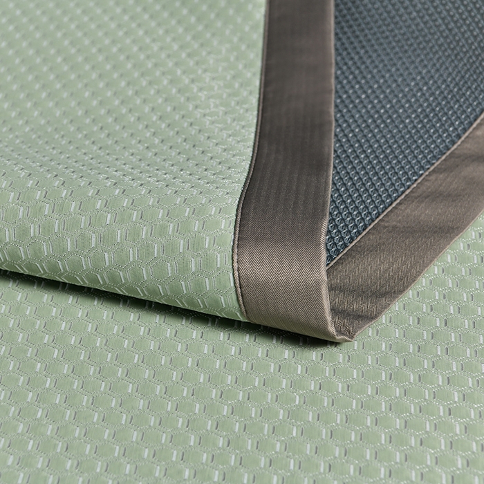 91家纺网 家纺一手货源 找家纺 小牛席业 【正宗凉感】2023新款小冰块-凉感冰丝席凉席藤席竹席乳胶席 小冰块-凉感冰丝席（绿色）