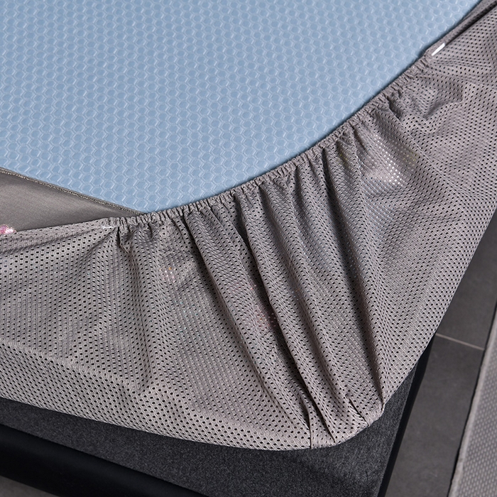 91家纺网 家纺一手货源 找家纺 小牛席业 【正宗凉感】2023新款小冰块-凉感冰丝席（床笠款）凉席藤席竹席乳胶席 小冰块-凉感冰丝席-床笠款（蓝色）