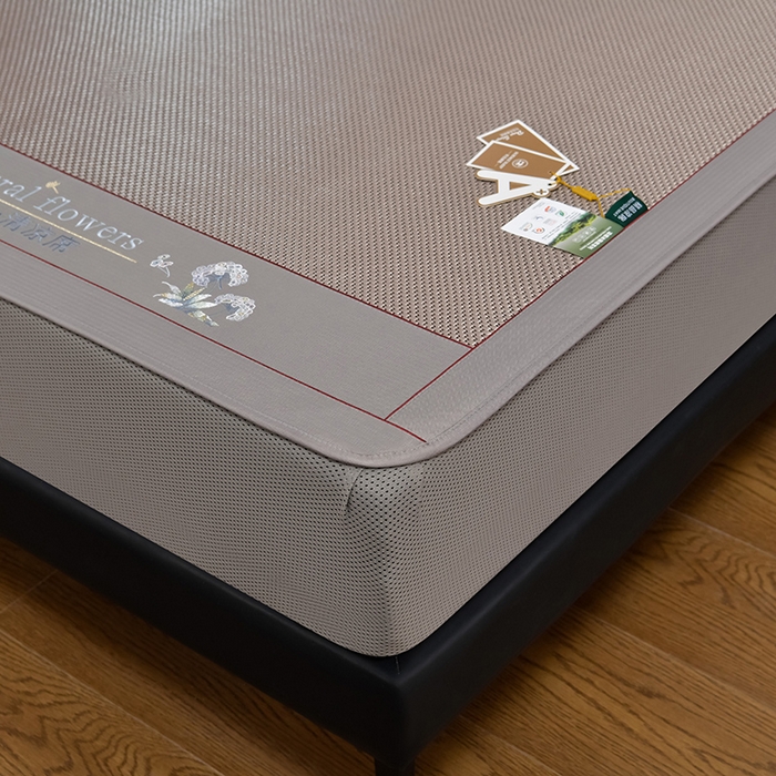 91家纺网 家纺一手货源 找家纺 小牛席业 2026新款加厚款-绣球草本清凉冰藤席系列（床笠款）清凉席凉席藤席冰藤席冰丝席草席竹席乳胶席凉感豆豆 加厚款-绣球草本清凉席（床笠款）香槟